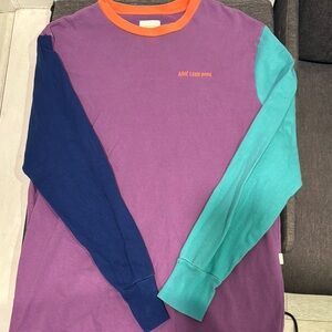Aime Leon Dore Purple and Blue Long Sleeve Tee